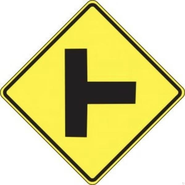 Accuform INTERSECTION WARNING SIGN RIGHT SIDE FRW406HP - main
